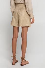 Greek Archaic Kori | shorts new triangle - natural gold - S25k-310402