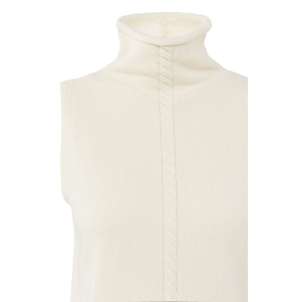 YAYA | Mouwloze Trui Offwhite