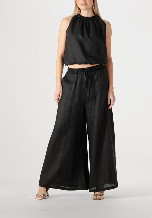 Greek Archaic Kori | top sleeveless elastic gatherings - black - s25k-140721