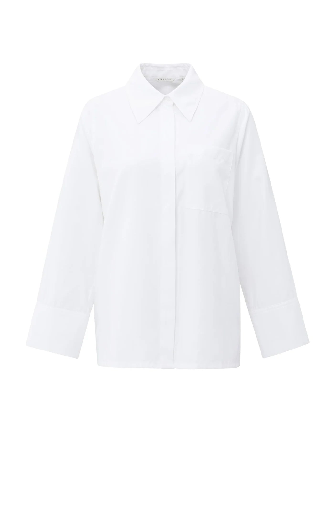 YAYA | Soft Oversized Blouse Pure White