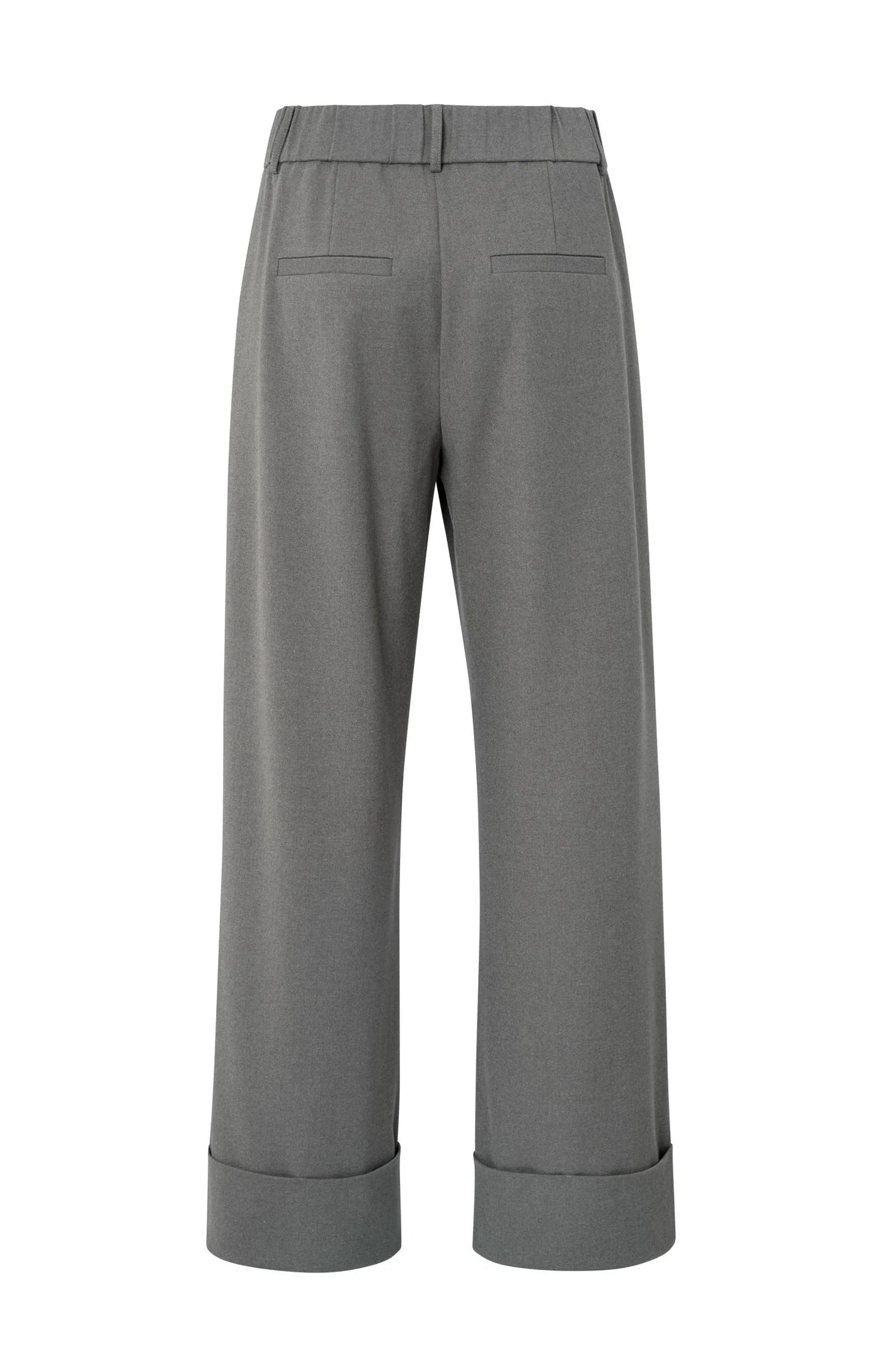 YAYA | Soft Structured Pants Cloud Grey Melange