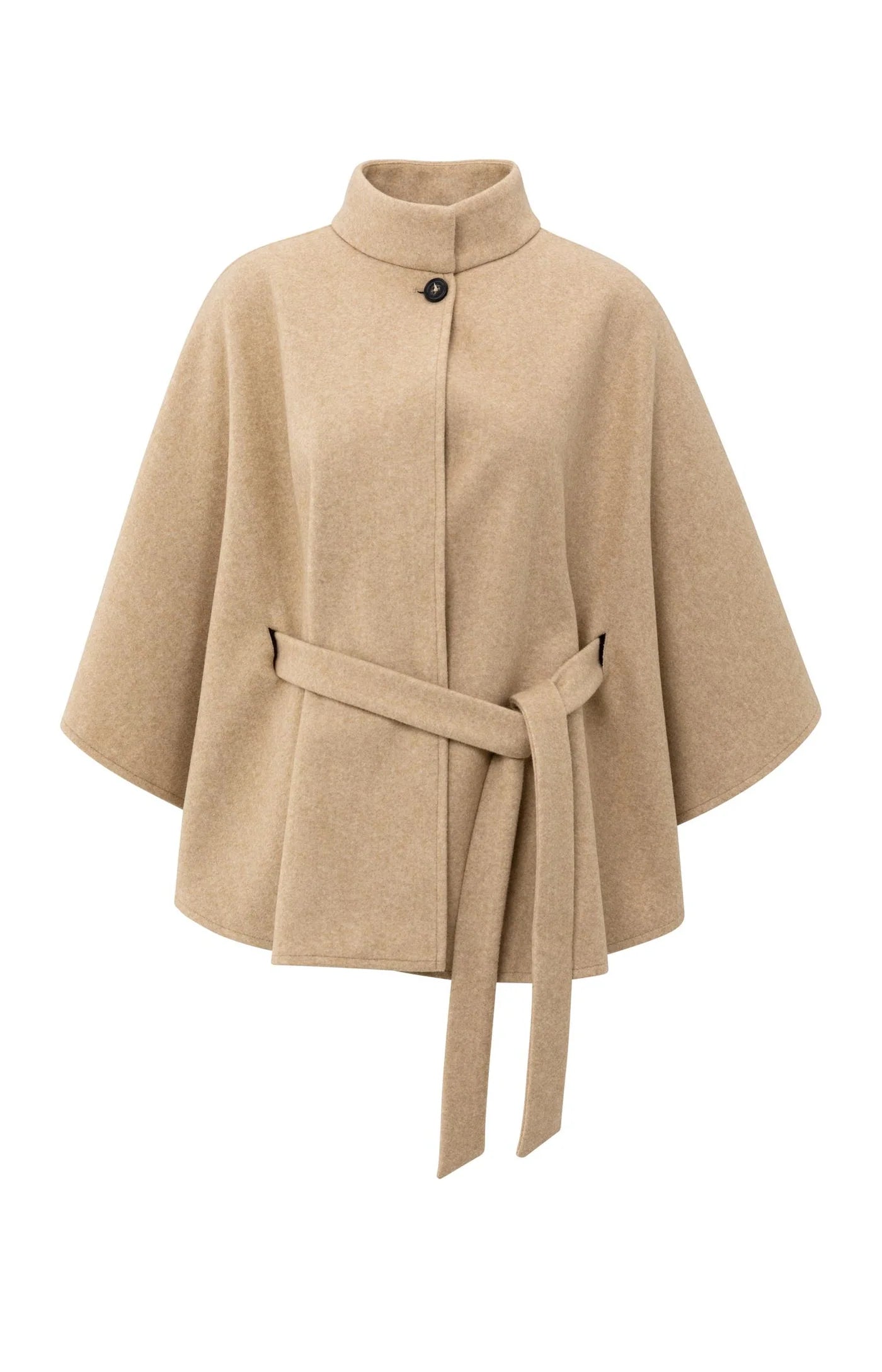 YAYA | Soft Woven Poncho Light Camel Melange