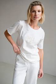 Penn & Ink NY. | t-shirt print - ecru/farine - S25T1140