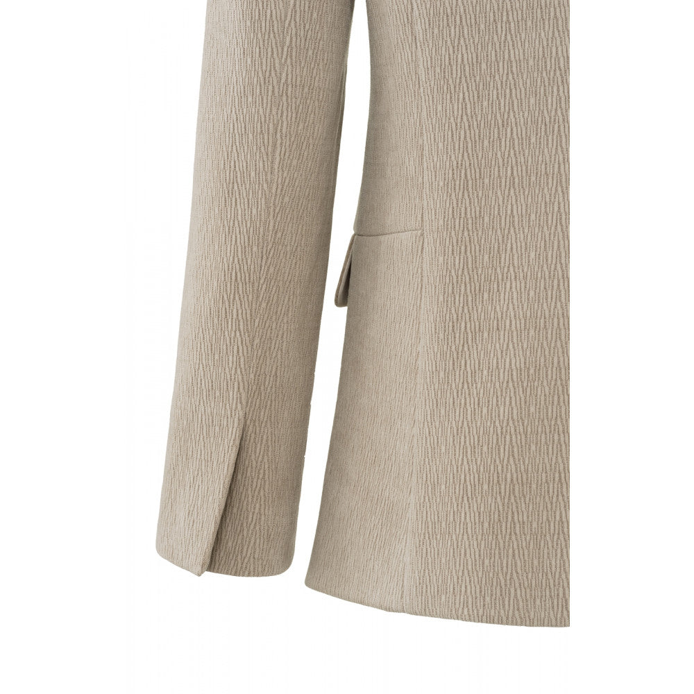 YAYA | Velour blazer with long sleeves and pockets - 01-501036-310