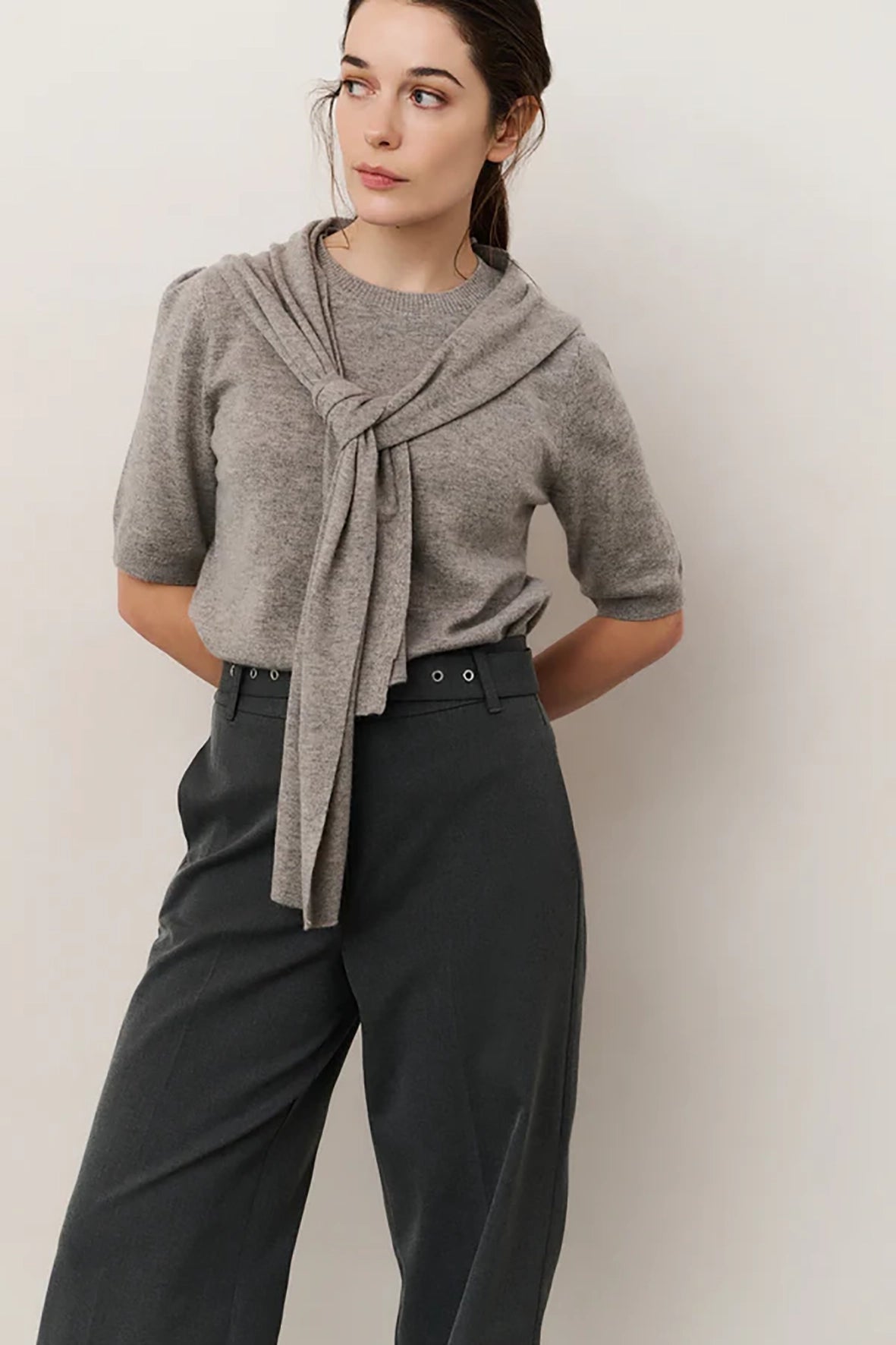 YAYA | Geweven Broek Grijs