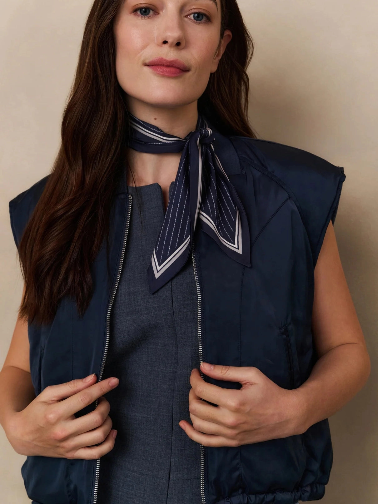 YAYA | Omkeerbare Gewatteerde Bodywarmer Inkwell Blue