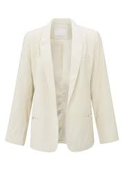 YAYA | Geweven blazer met zakdetails - summer sand - 01-501067-504