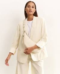 YAYA | Geweven blazer met zakdetails - summer sand - 01-501067-504