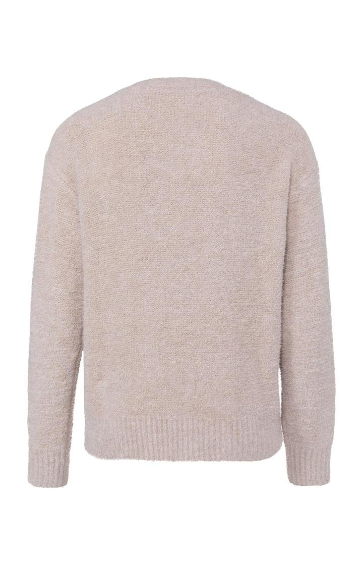 Yaya | Bouclé Vest Cement Melange