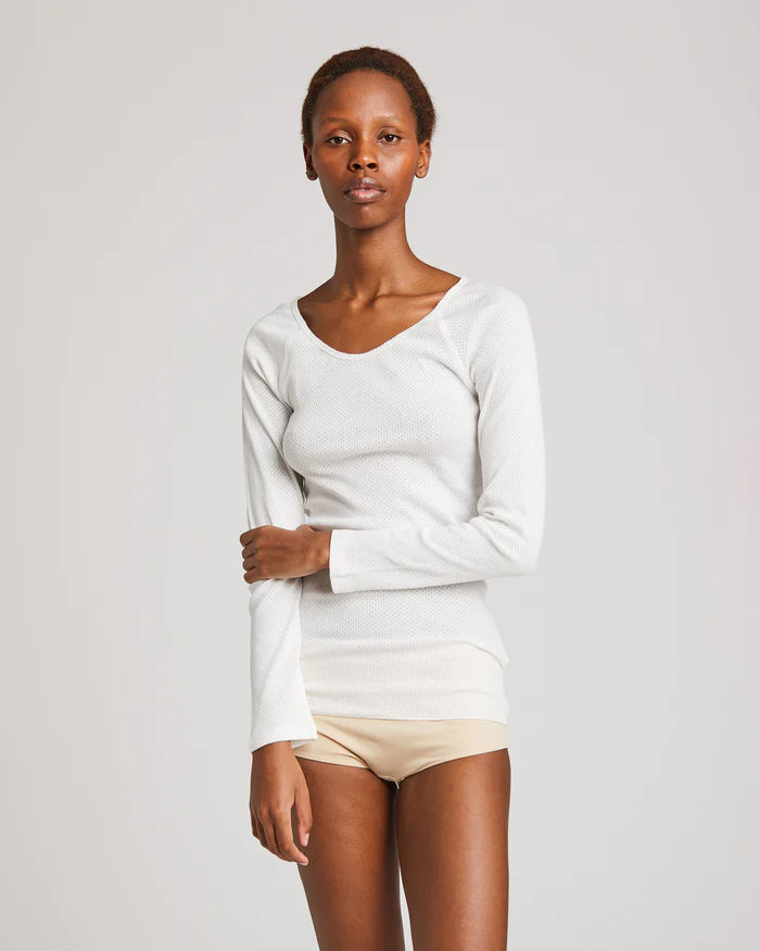 Gai + Lisva | Celia katoene top - white