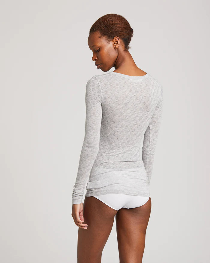 Gai + Lisva | Fermi slik top - grey melange