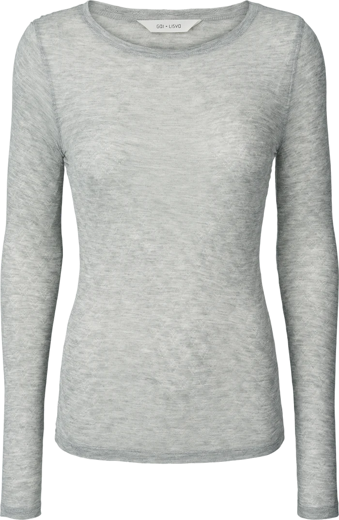 Gai + Lisva | Fermi slik top - grey melange
