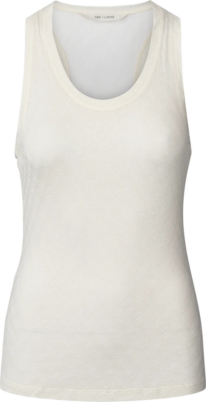 Gai + Lisva | Nellie silk top - off-white