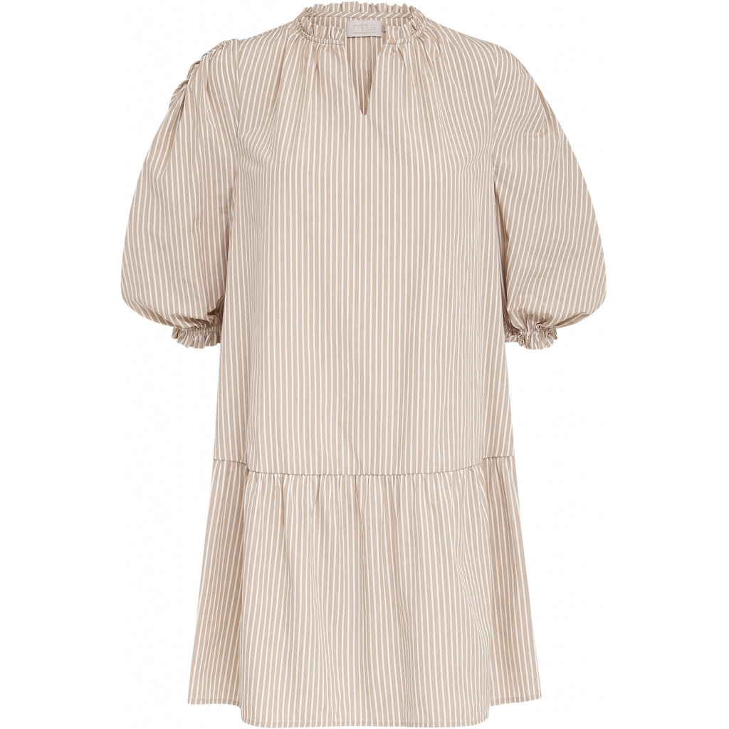 Minus | Savia dress sand stripes