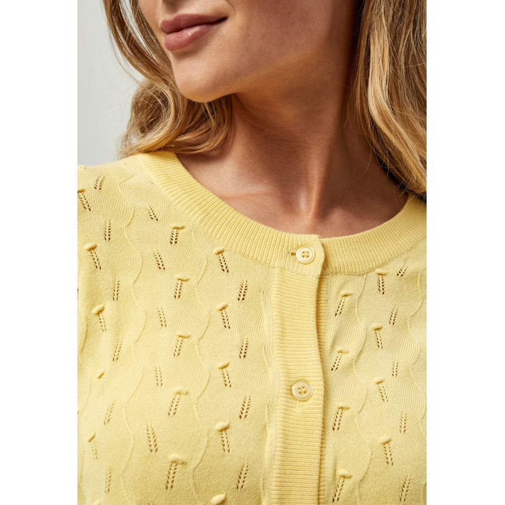 Peppercorn | Tana Short Cardigan Pale Yellow