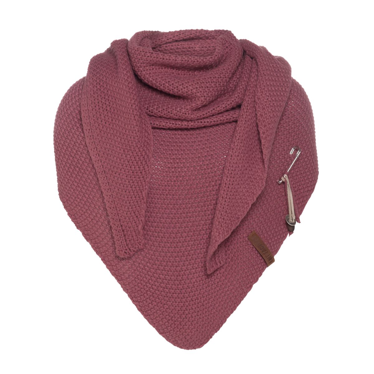 Knit Factory | Coco triangle scarf stone red