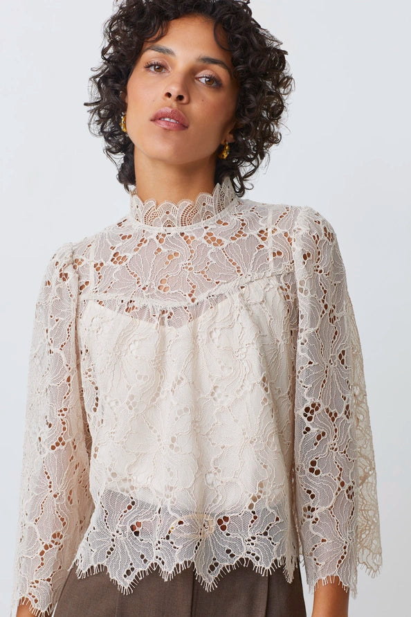 Suncoo Paris | Lucia Short Lace Blouse