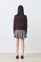 Suncoo | Effen Wollen Vest Coffee
