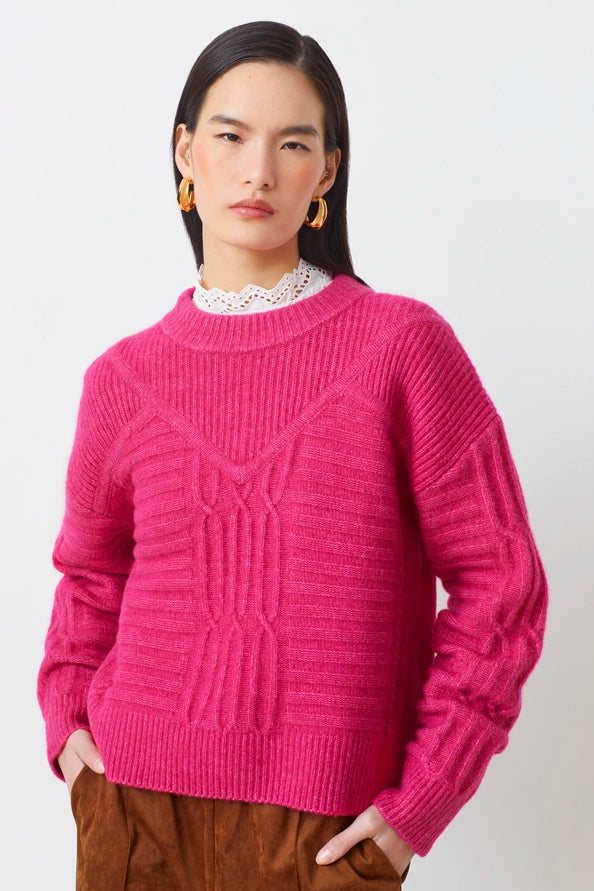Suncoo Paris | - Pull Parcia - fuchsia