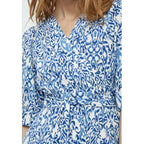 Peppercorn | nicoline short wrap dress - marina blue print