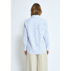 Minus | Astra - ice blue stripe - oversize shirt -MI6259