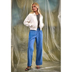 Minus | Bora - Mid Waist Pant - light denim - MI6552