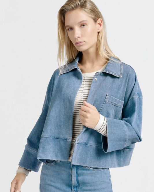 YAYA | denim jack - denimblue - 01-511036-502