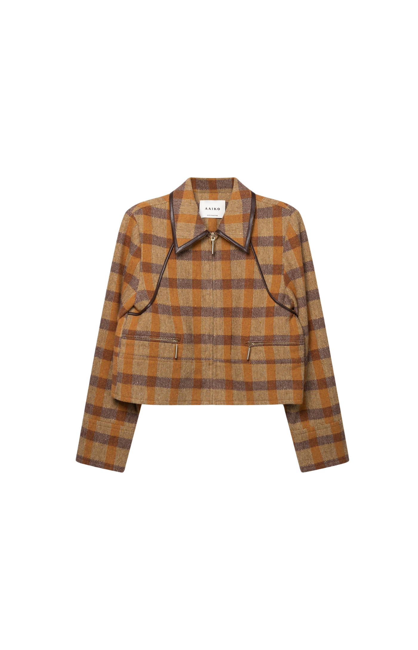 Aaiko | Solin Jacket Brown Check