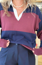 Aimée The Label | Serbia Polo Burgundy/Marine