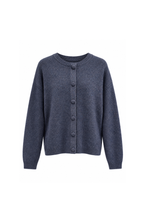 The Clothed | Lamia Pullover Oversize with buttons | Navy