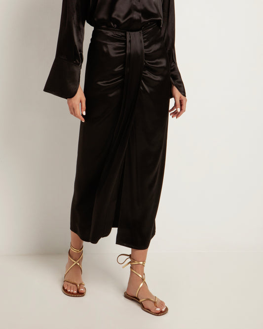 Greek Archaic Kori | skirt long sarong - zwart - 120012