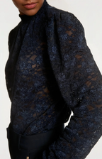 Aaiko | Tory Lace Top - Night Blue