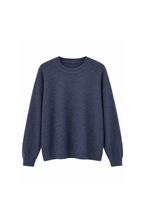 The Clothed | Lamia Pullover Oversize with buttons | Navy