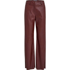 Minus | Tasja PU broek - madder brown - MI6393