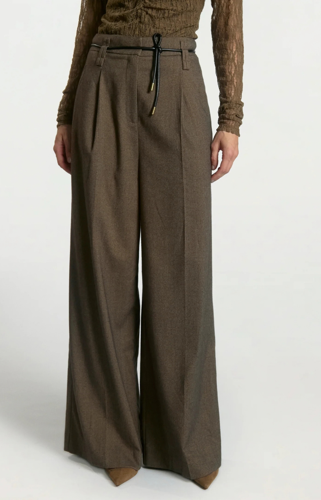 Aaiko | Hailey Tweed Vis 518 Shiitake