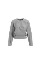 Yaya | Top met subtiel bloezende zoom en lange mouwen - Medium Grey melange