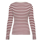 Sisters Point | Huga Shirt Deep Bordeaux/Cream