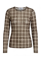 Minus | Stefine Long Sleeve Top Tiramisu Checked