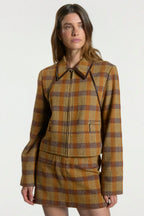 Aaiko | Solin Jacket Brown Check