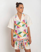 Greek Archaic Kori | shirt aelolis - natural/multi - 260027