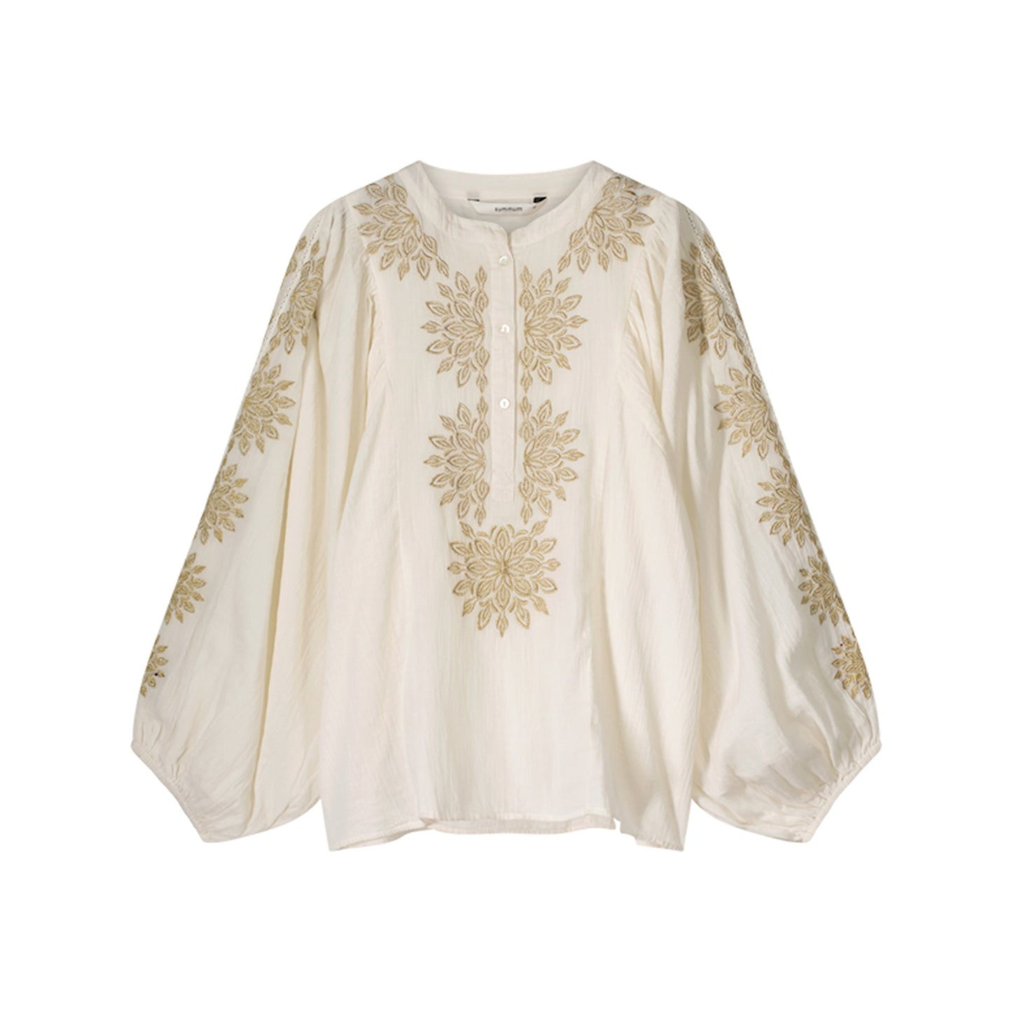 Summum Woman | top gold lurex embroidery - ivory - 2s3051-12006