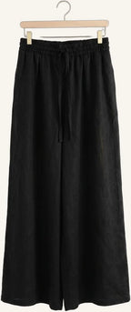 Greek Archaic Kori | Pants Loose Fit Elastic Waist Black