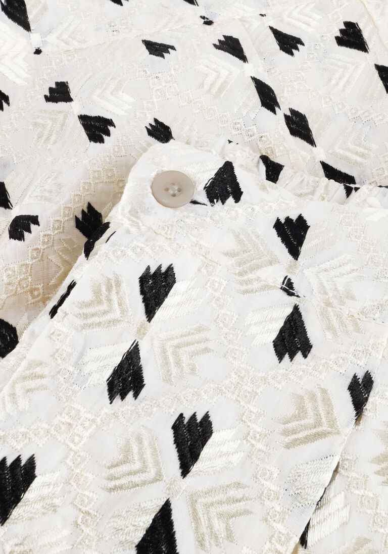 Greek Archaic Kori | Shorts Flakes Pleates White/Champagne