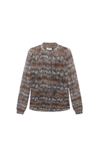 Aaiko | Tory Snake Top Dark Mocha