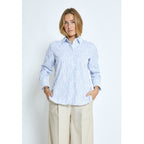 Minus | Astra - ice blue stripe - oversize shirt -MI6259