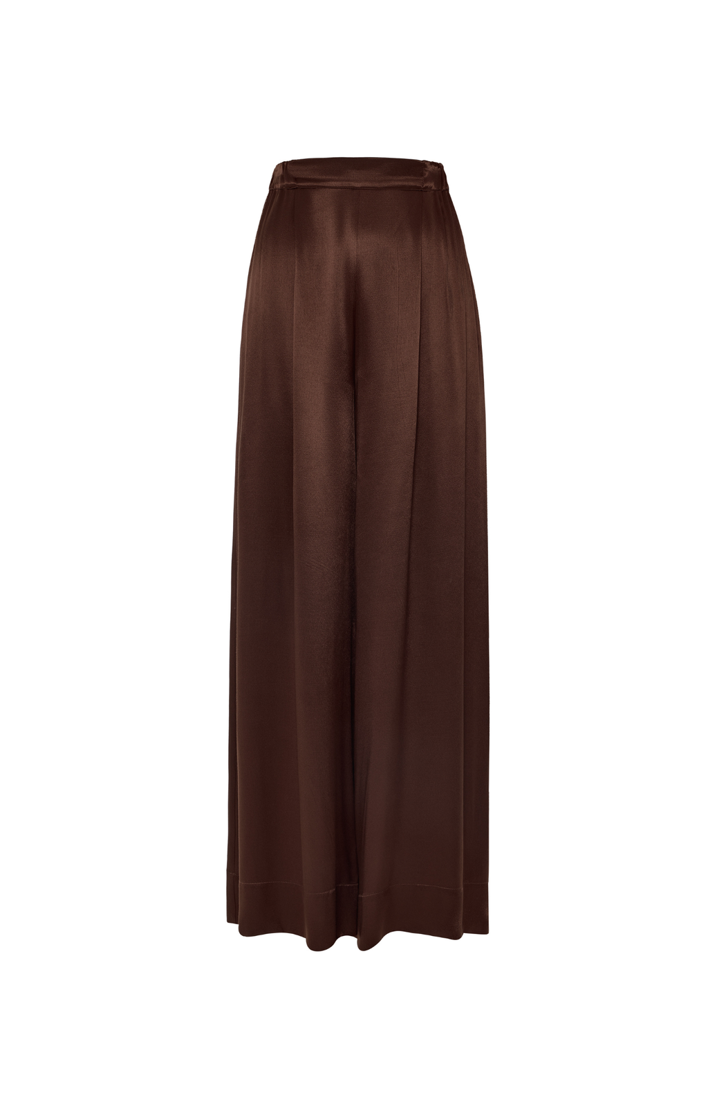 Milla | Pants Flared Elastic Waist / Brown