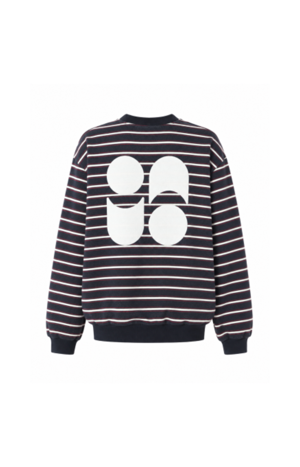 Imprevu | Sweatshirt Eddie Rayure Navy