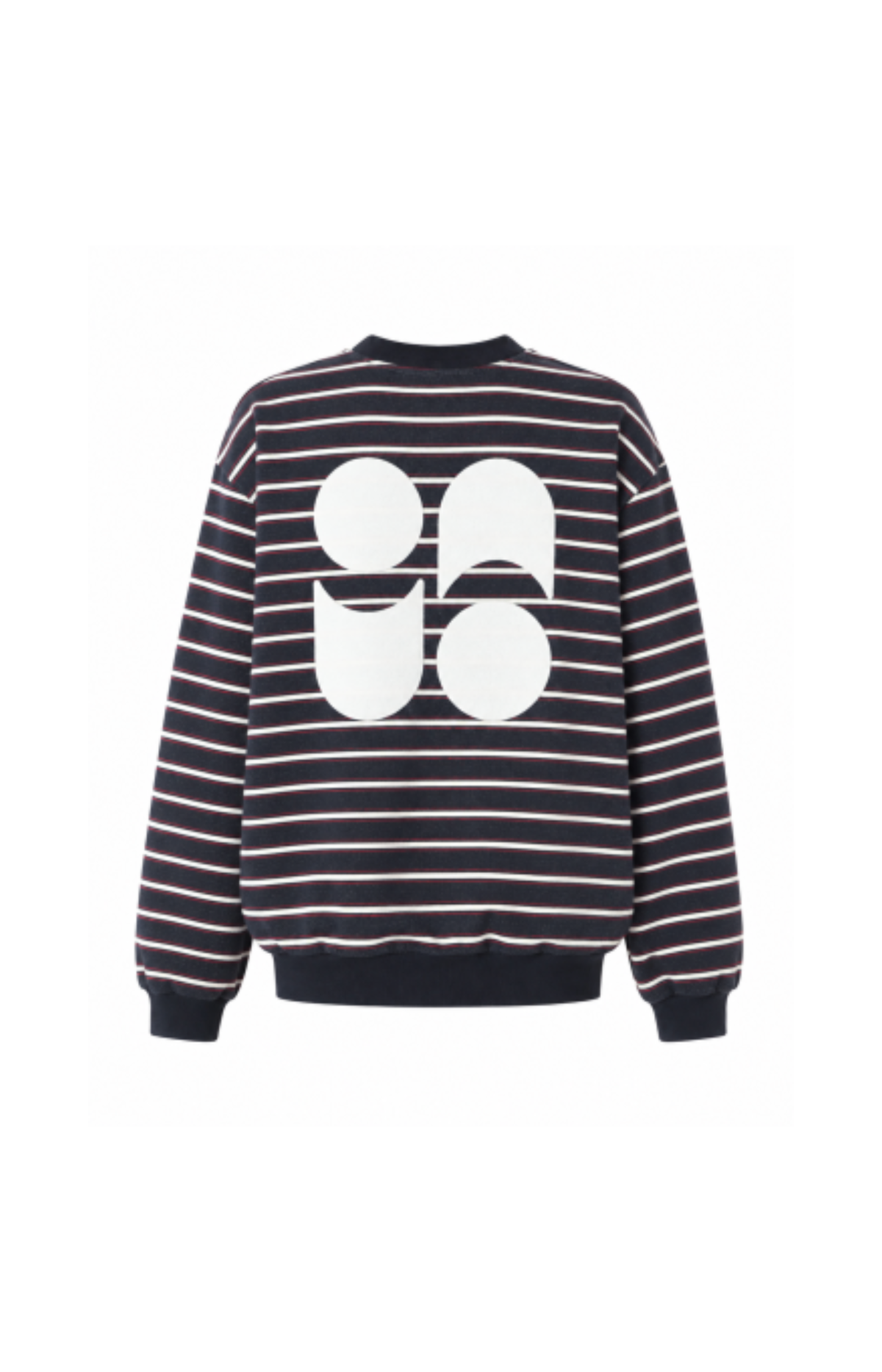 Imprevu | Sweatshirt Eddie Rayure Navy