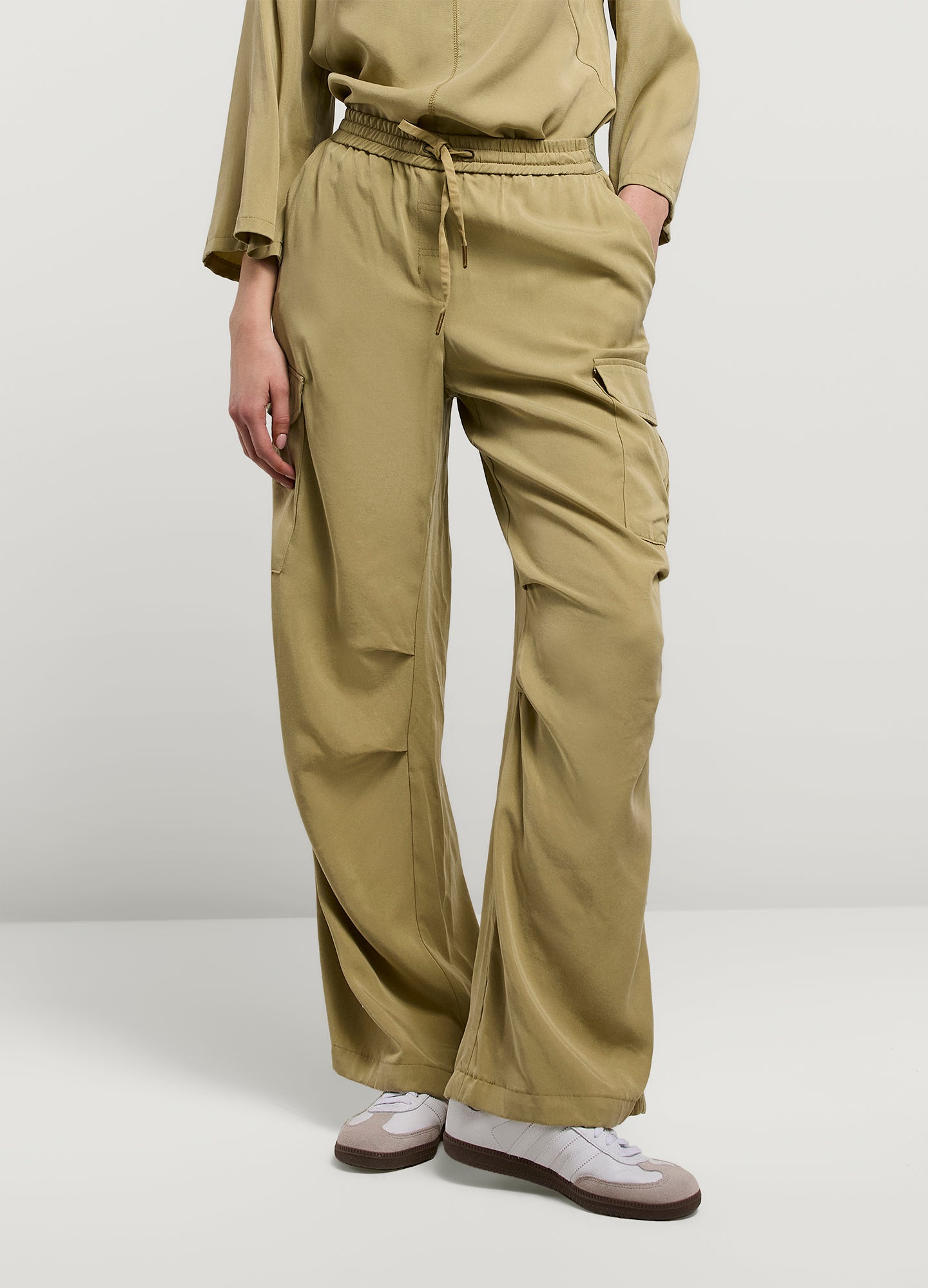 Summum Woman | Trousers cargo tencel - funghi - 4s2580-11650