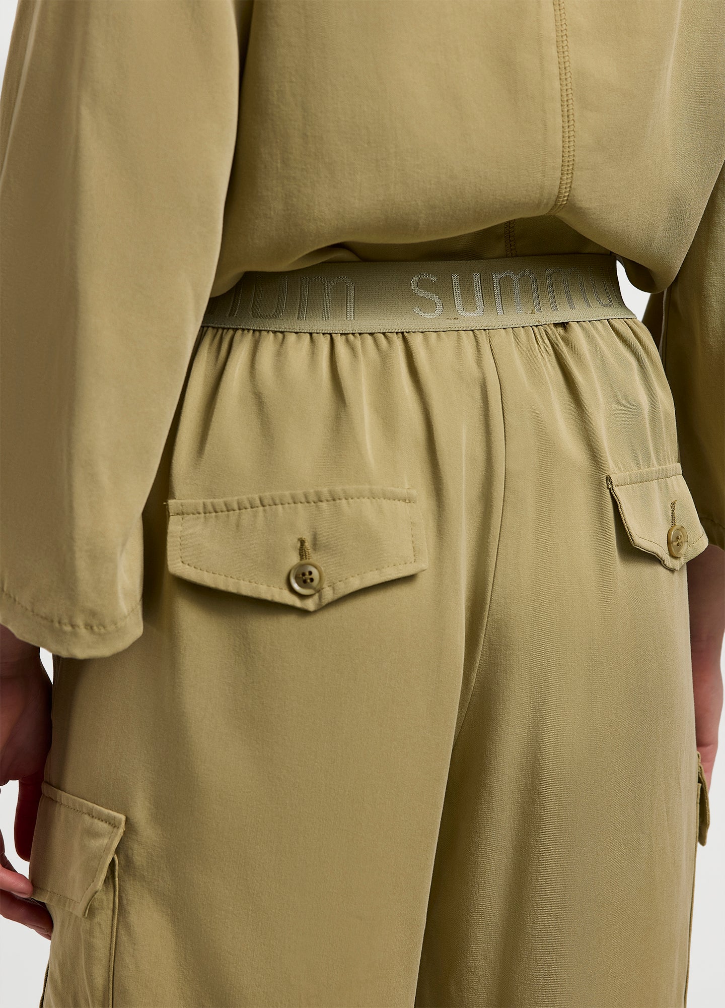 Summum Woman | Trousers cargo tencel - funghi - 4s2580-11650